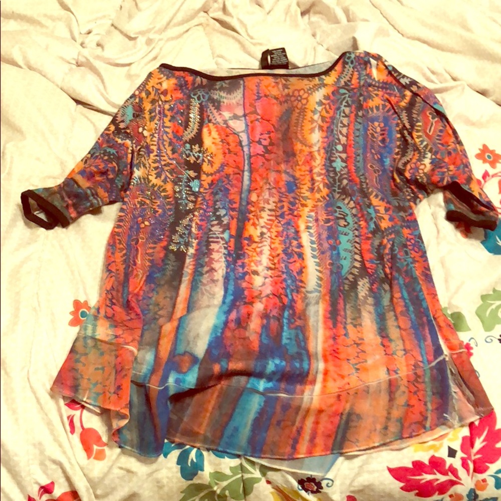 Woman’s embellished top